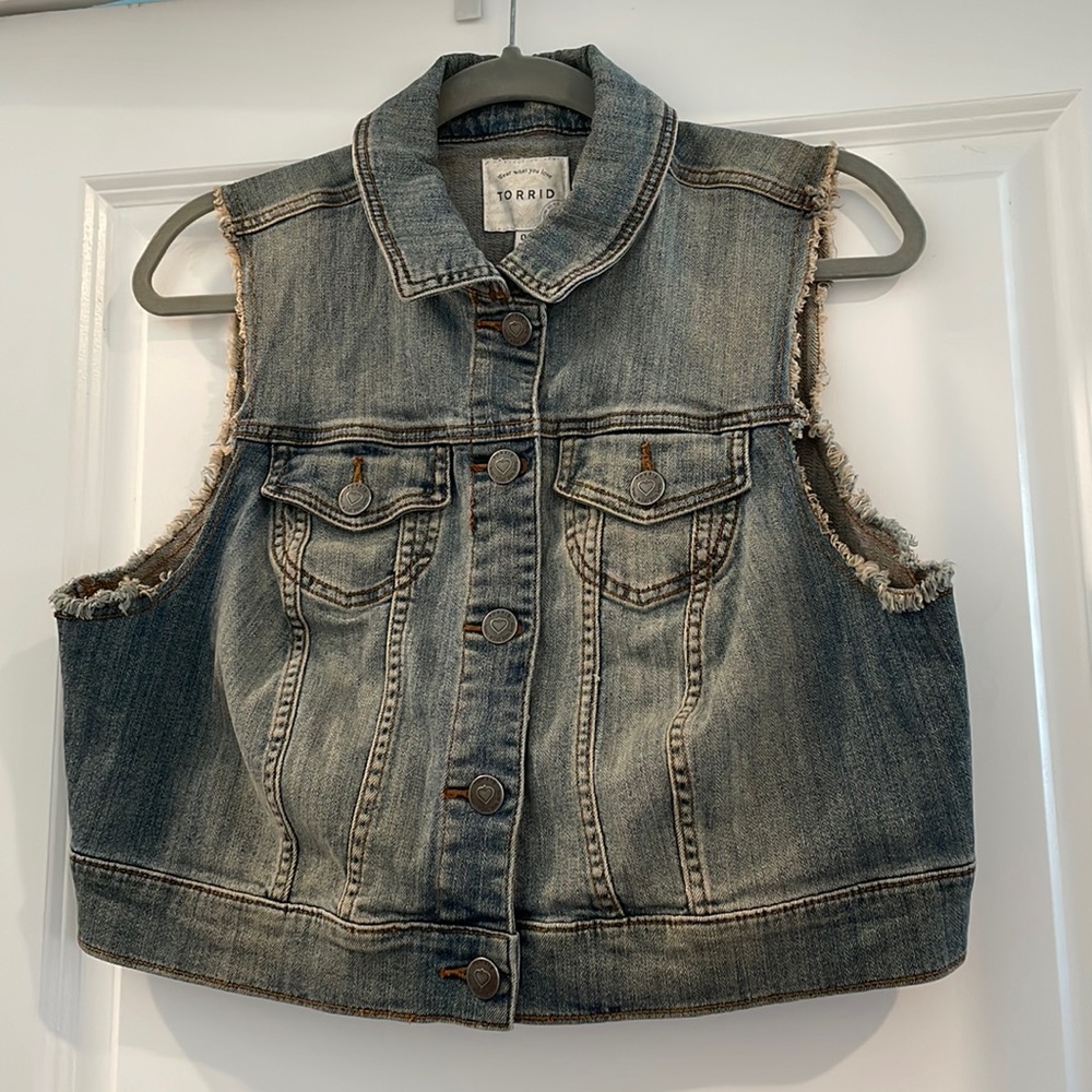 Torrid denim vest